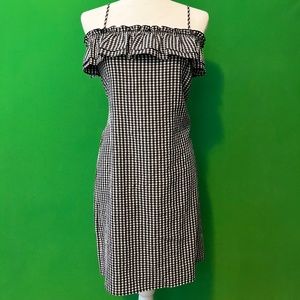 H&M (Size 4) Black and white Plaid Dress